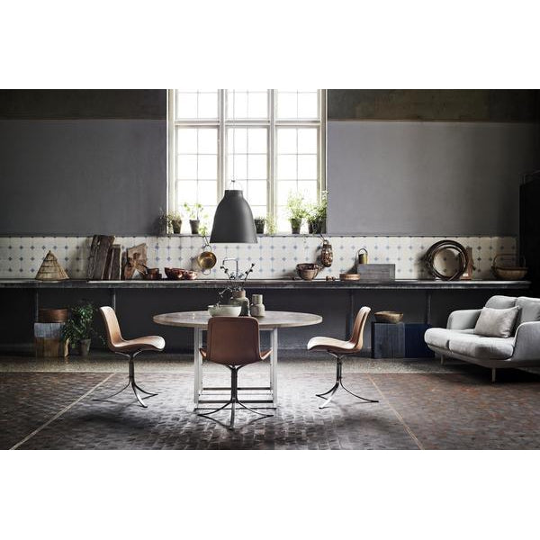 Fritz Hansen Chaise PK9, cuir naturel