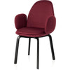 Fritz Hansen Sammen Sessel Schwarz, Balder Bordeaux