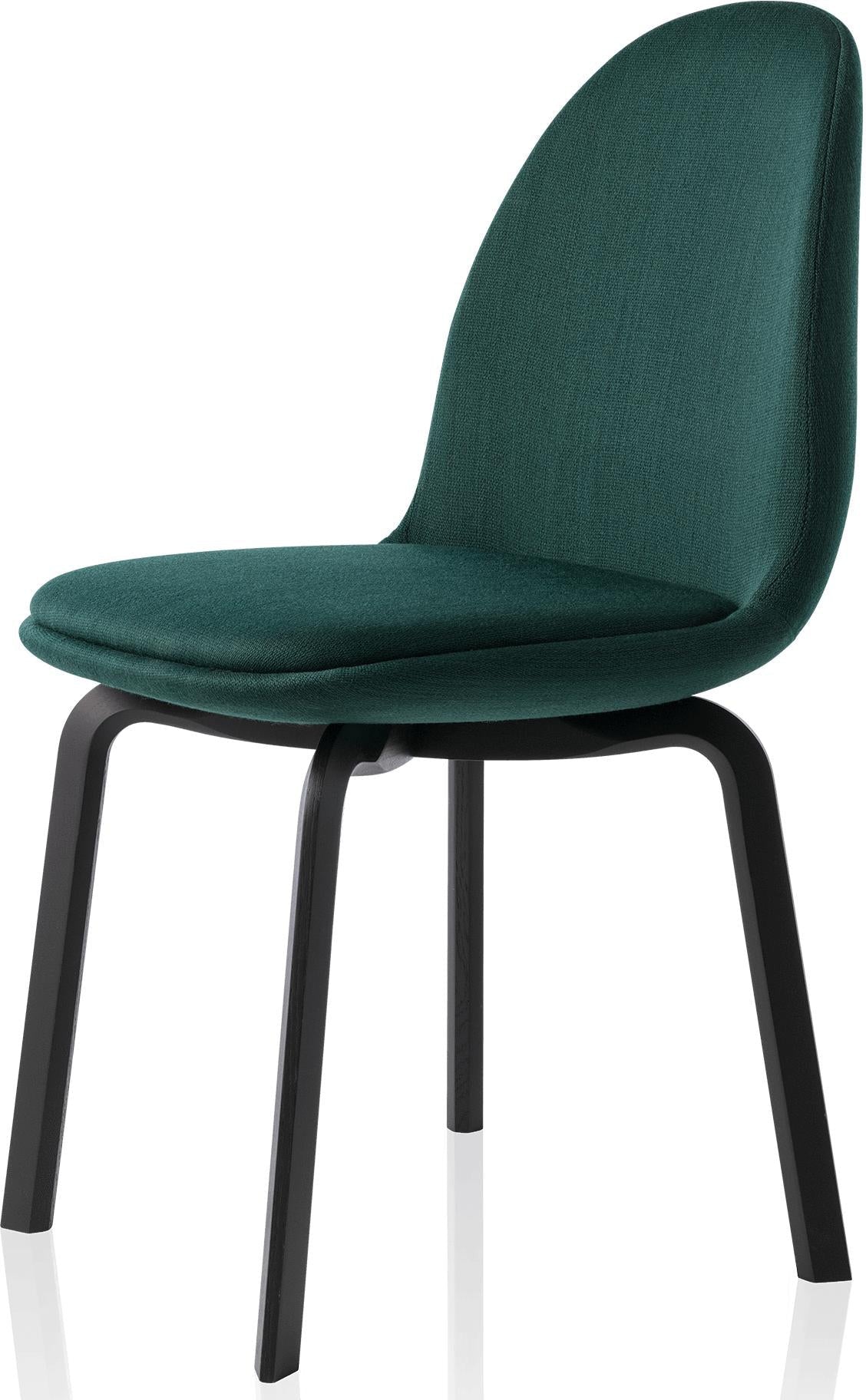 Fritz Hansen Sammen stoel zwart, Balder Dark Green