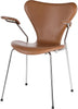 Fritz Hansen Serie 7 Sessel Leder, Nussbaum Grace