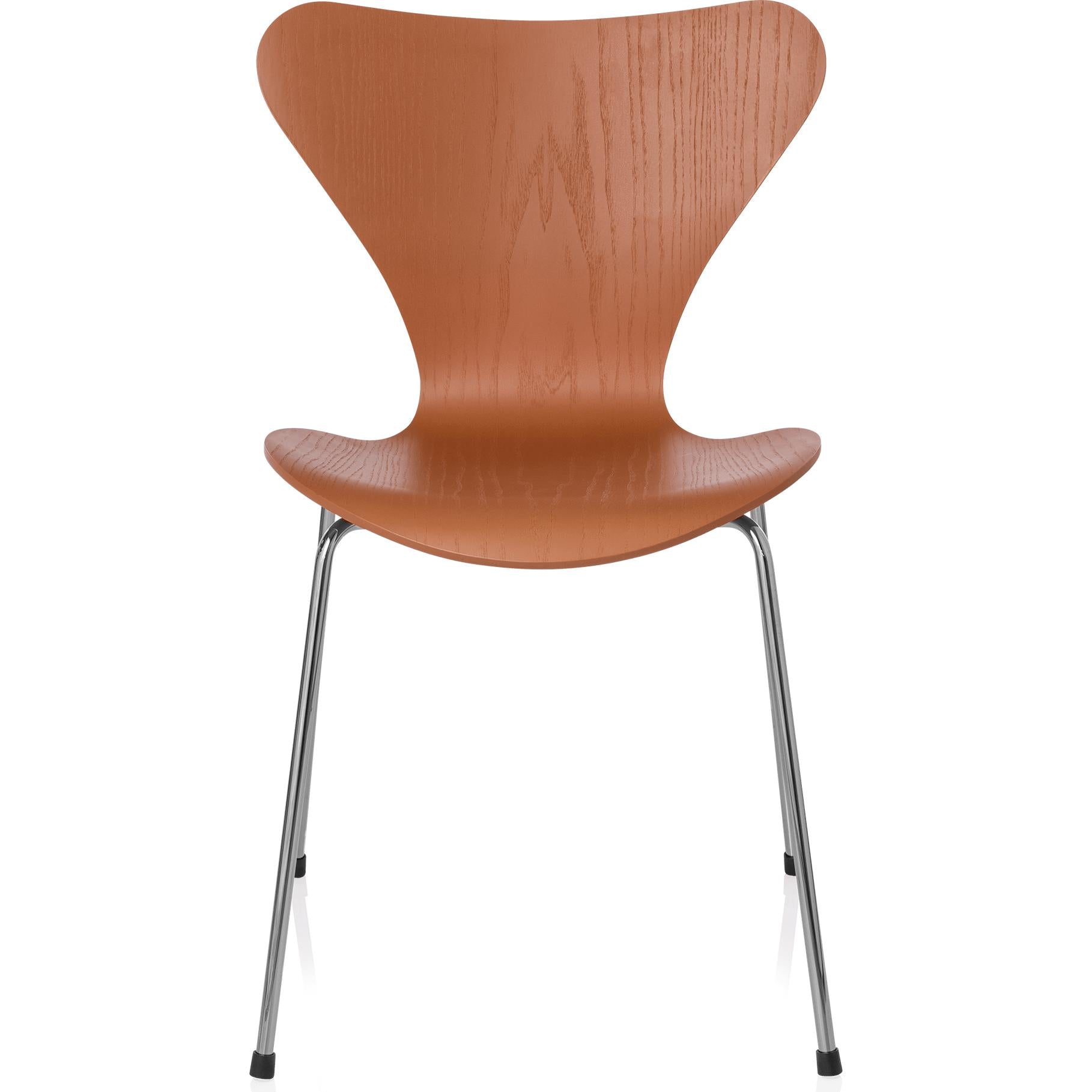 Fritz Hansen Série 7 Couldre Colored Ash, Chevalier Orange