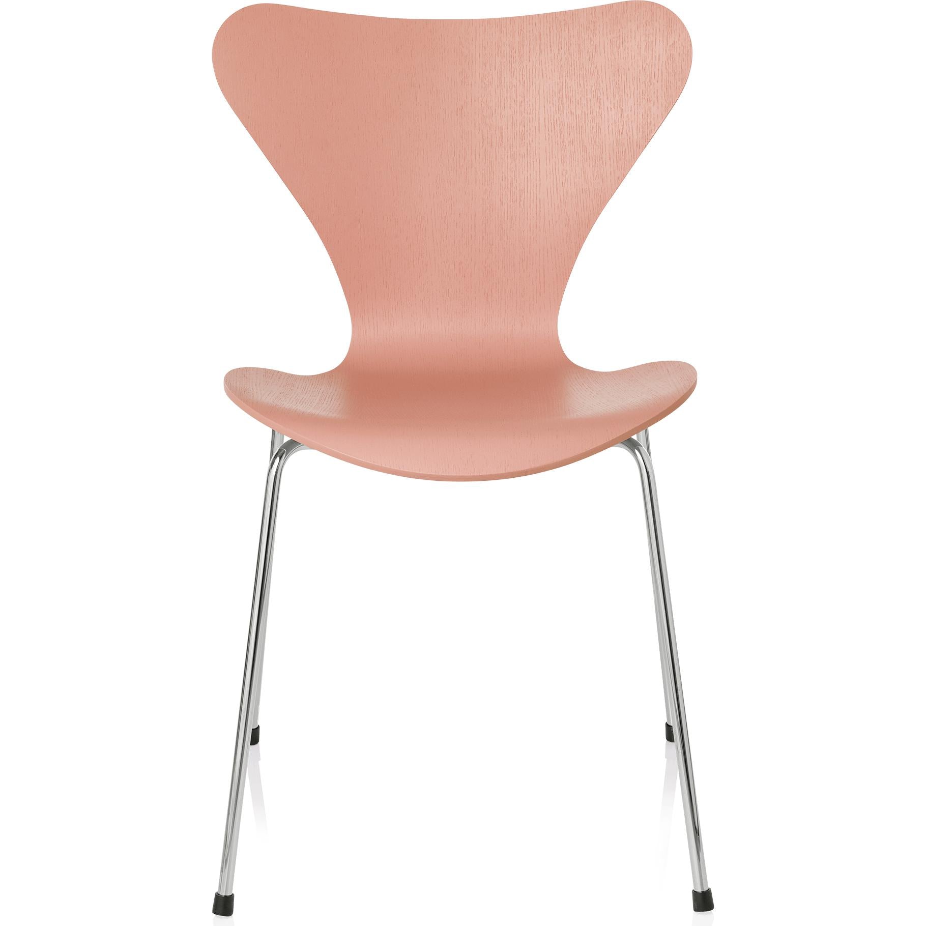 Fritz Hansen Series 7 sedia color cenere, città vecchia rosa