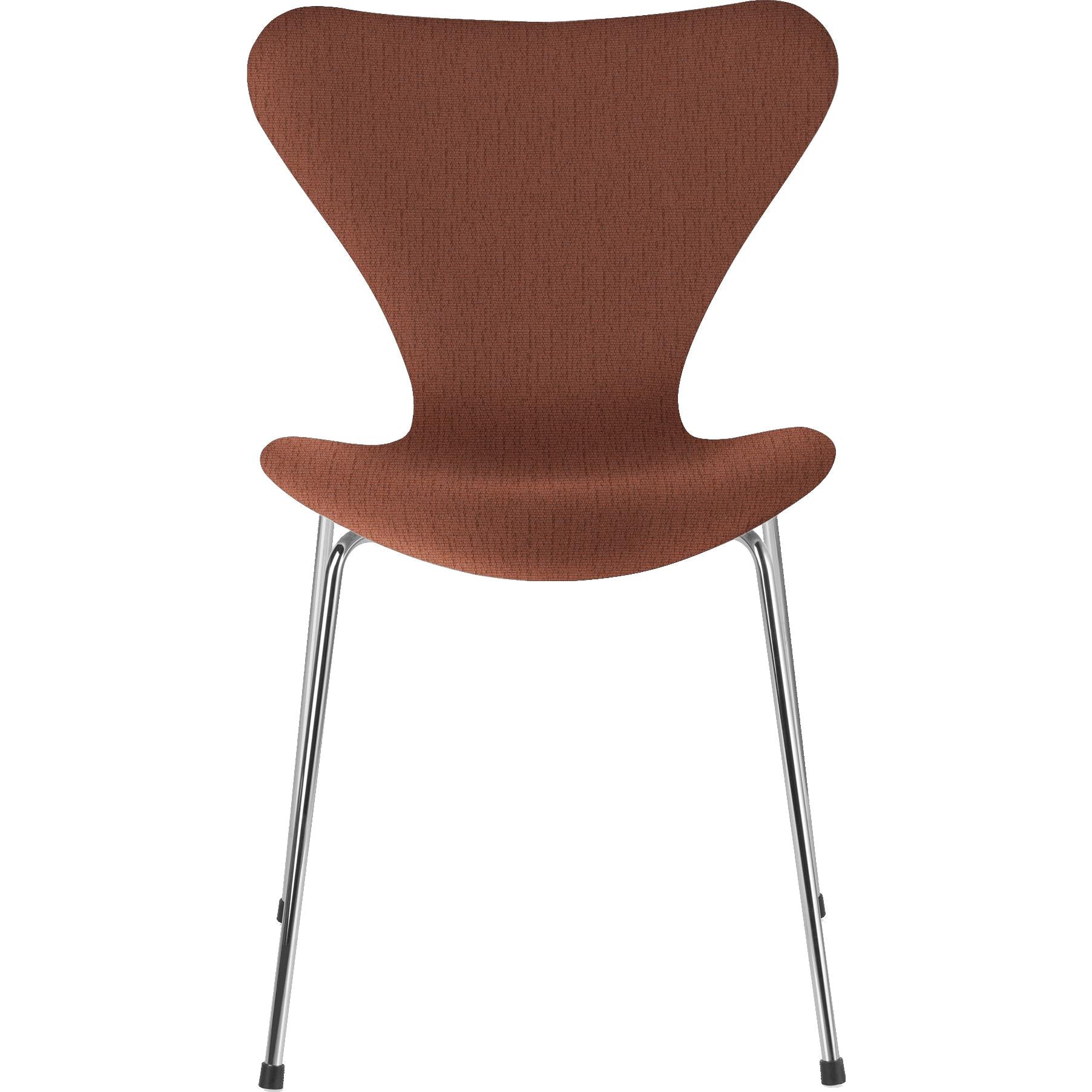 Fritz Hansen Series 7 Chair Full Upholstery Fabric Christianshavn, Beige/Orange