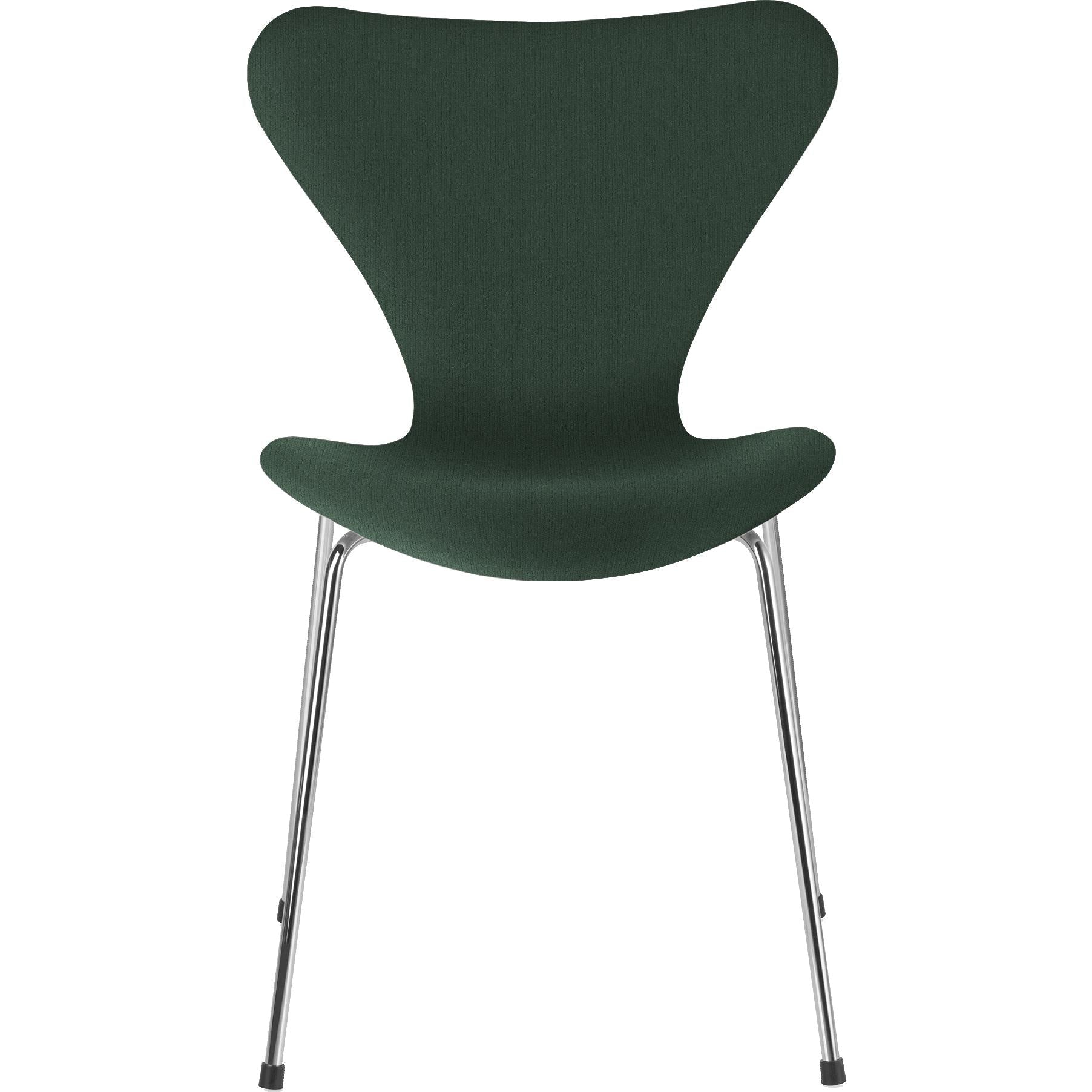 Fritz Hansen Serie 7 stoel Volledige bekledingstof Fabric Christianshavn, Dark Green Uni