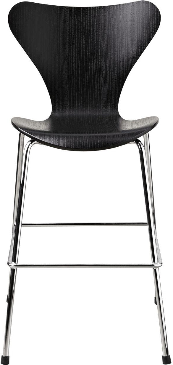 Sedia per bambini di Fritz Hansen Series 7, nero