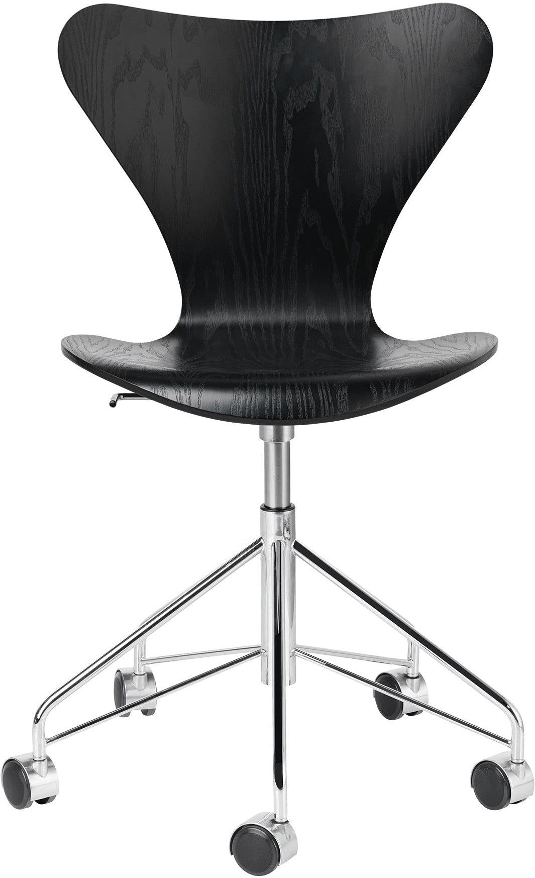 Fritz Hansen Series 7 Sedia girevole Cenere colorato, nero