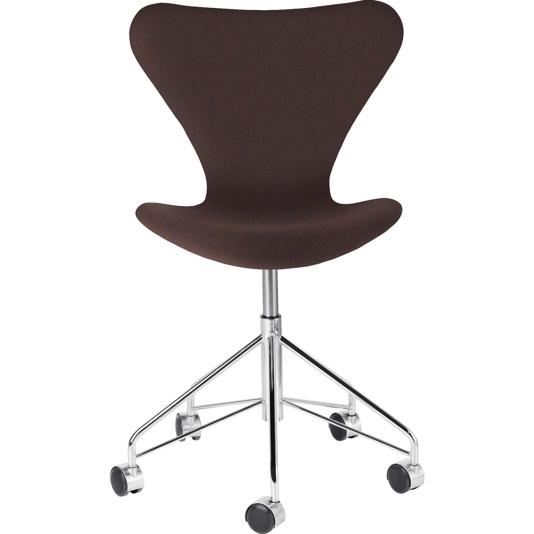 Fritz Hansen Series 7 Swivel Chair Full polstring Stoff ChristianShavn, Blå/Orange