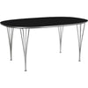 Fritz Hansen Super Ellipse Tisch 100 X170 Cm, Schwarzes Laminat