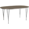 Fritz Hansen Super Ellipse Table 100 x170 cm, stratifié à Ottawa brun