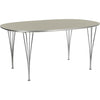 Fritz Hansen Super ellips Tabel 100 x170 cm, grijs efeso laminaat