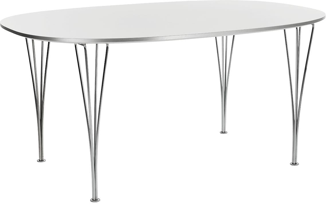 Fritz Hansen Super Ellipse -taulukko 100 x170 cm, valkoinen laminaatti