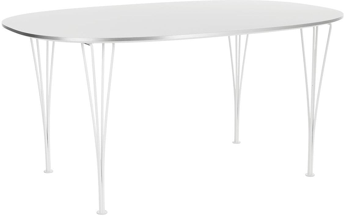 Fritz Hansen Super ellipse tabell lackerad 100 x150 cm, vit laminat