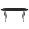 Fritz Hansen Superellipse Dining Table Black/Black Fenix Laminates, 180x120 Cm