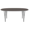 Fritz Hansen Superellipse Esstisch Schwarz/Grau Fenix Laminate, 180x120 Cm