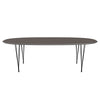 Fritz Hansen Superellipse Esstisch Schwarz/Grau Fenix Laminate, 240x120 Cm