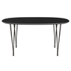 Fritz Hansen Superellipse Esstisch Braun Bronze/Schwarz Fenix Laminate, 150x100 Cm