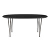 Fritz Hansen Superellipse Esstisch Braun Bronze/Schwarz Fenix Laminate, 170x100 Cm