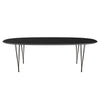 Fritz Hansen Superellipse Esstisch Braun Bronze/Schwarz Fenix Laminate, 240x120 Cm