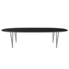 Fritz Hansen Superellipse Esstisch Braun Bronze/Schwarz Fenix Laminate, 300x130 Cm