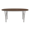 Fritz Hansen Superellipse Esstisch Braun Bronze/Walnuss Furnier, 170x100 Cm