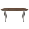 Fritz Hansen Superellipse Esstisch Braun Bronze/Walnuss Furnier, 180x120 Cm