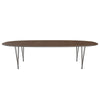 Fritz Hansen Superellipse Esstisch Braun Bronze/Walnuss Furnier, 300x130 Cm