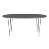 Fritz Hansen Superellipse Esstisch Chrom/Grau Fenix Laminate, 170x100 Cm