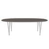 Fritz Hansen Superellipse Esstisch Chrom/Grau Fenix Laminate, 240x120 Cm