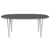 Fritz Hansen Superellipse Esstisch Grau Pulverbeschichtet/Grau Fenix Laminate, 180x120 Cm