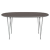 Fritz Hansen Superellipse Tavolo da pranzo nove laminati fenix grigi/grigi, 150x100 cm