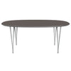 Fritz Hansen Superellipse Tavolo da pranzo nove laminati fenix grigi/grigi, 180x120 cm