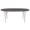 Fritz Hansen Superellipse Tavolo da pranzo Silvergrey/Grey Fenix ​​Laminates, 180x120 cm