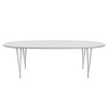 Fritz Hansen Superellipse Tavolo da pranzo Silvergrey/White Fenix ​​Laminati, 240x120 cm