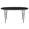 Fritz Hansen Table à manger Superellipse Graphite chaud / Fenix ​​Black Fenix, 150x100 cm