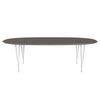 Fritz Hansen Superellipse Esstisch Weiß/Grau Fenix Laminate, 240x120 Cm