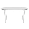 Fritz Hansen Superellipse Dining Table White/White Fenix Laminates, 150x100 Cm