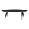 Fritz Hansen Superellipse Udvidelig bord Sort/Black Fenix ​​-laminater, 270x100 cm