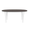 Fritz Hansen Superellipse Extendable Table White/Grey Fenix Laminates, 270x100 Cm