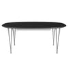 Fritz Hansen Superellipse Extension Table Grey Powder Ebated / Black Fenix ​​Laminats, 300x120 cm