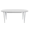 Fritz Hansen Superellipse Extending Table Silvergrey/White Fenix ​​Laminates, 300x120 cm