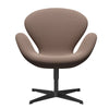  Swan Lounge Chair Black Lacquered/Capture Brown