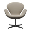  Swan Lounge Chair schwarzer lackierter/fangen grauer Sand