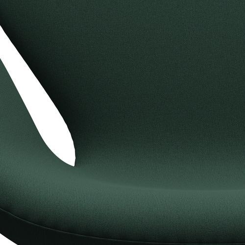 [product_category]-Fritz Hansen Swan Lounge Chair, Black Lacquered/Christianshavn Dark Green Uni-Fritz Hansen-3320-CH1160-BLLA-FRI-6