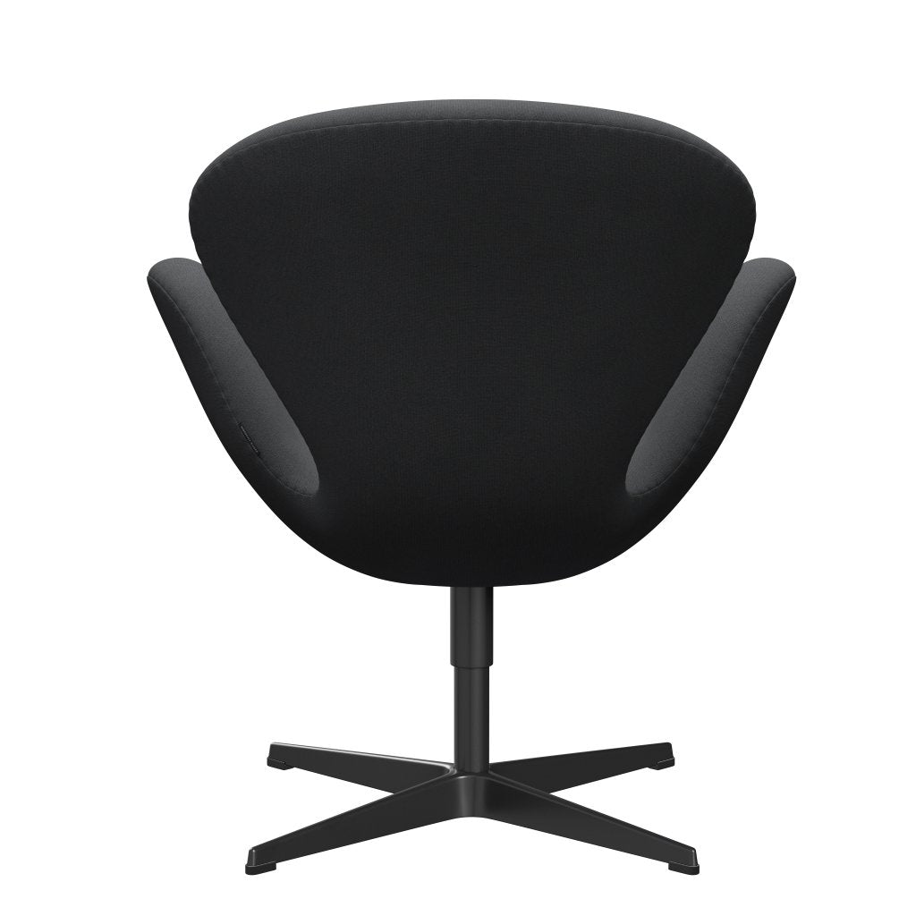 [product_category]-Fritz Hansen Swan Lounge Chair, Black Lacquered/Christianshavn Grey Uni-Fritz Hansen-3320-CH1172-BLLA-FRI-4