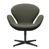  Swan Lounge Chair Black Lacquered/Diablo Warm Grey