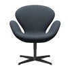  Swan Lounge Chair Black Lacked/Divina Grey