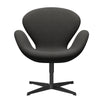  Swan Lounge Chair Black Lacquered/Fame Brown (61060)