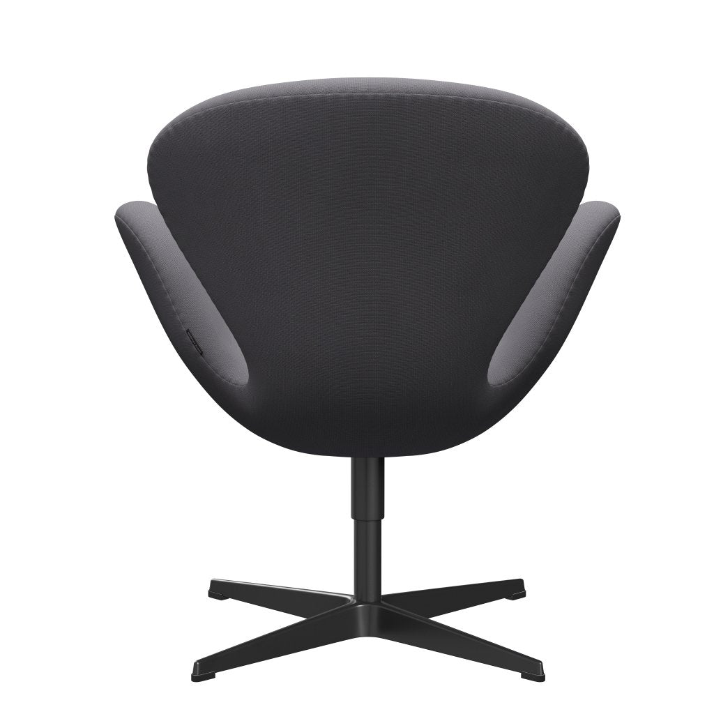 Fritz Hansen Swan Lounge Chair, Black Lacquered/Fame Gray (60078)