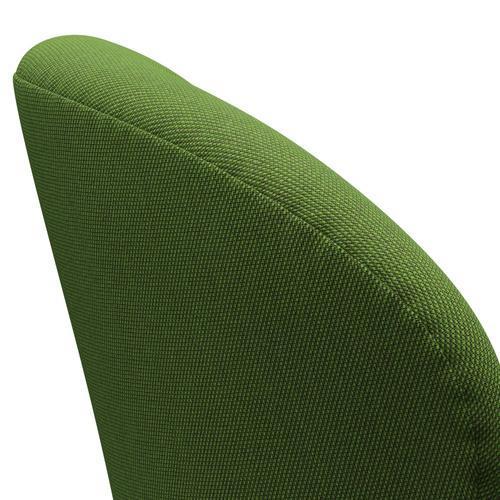 Sedia fritz Hansen Swan Lounge, verde laccatura/taglio in acciaio verde