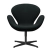  Swan Lounge Chair Black Lacquered/Tonus Black